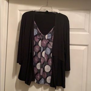 NWOT Multi layer dress shirt